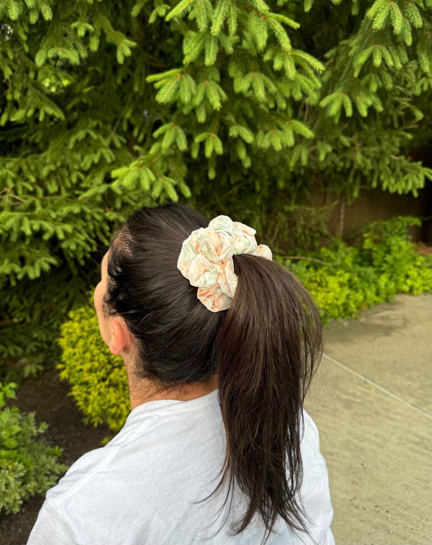 Vintage Rose Scrunchie