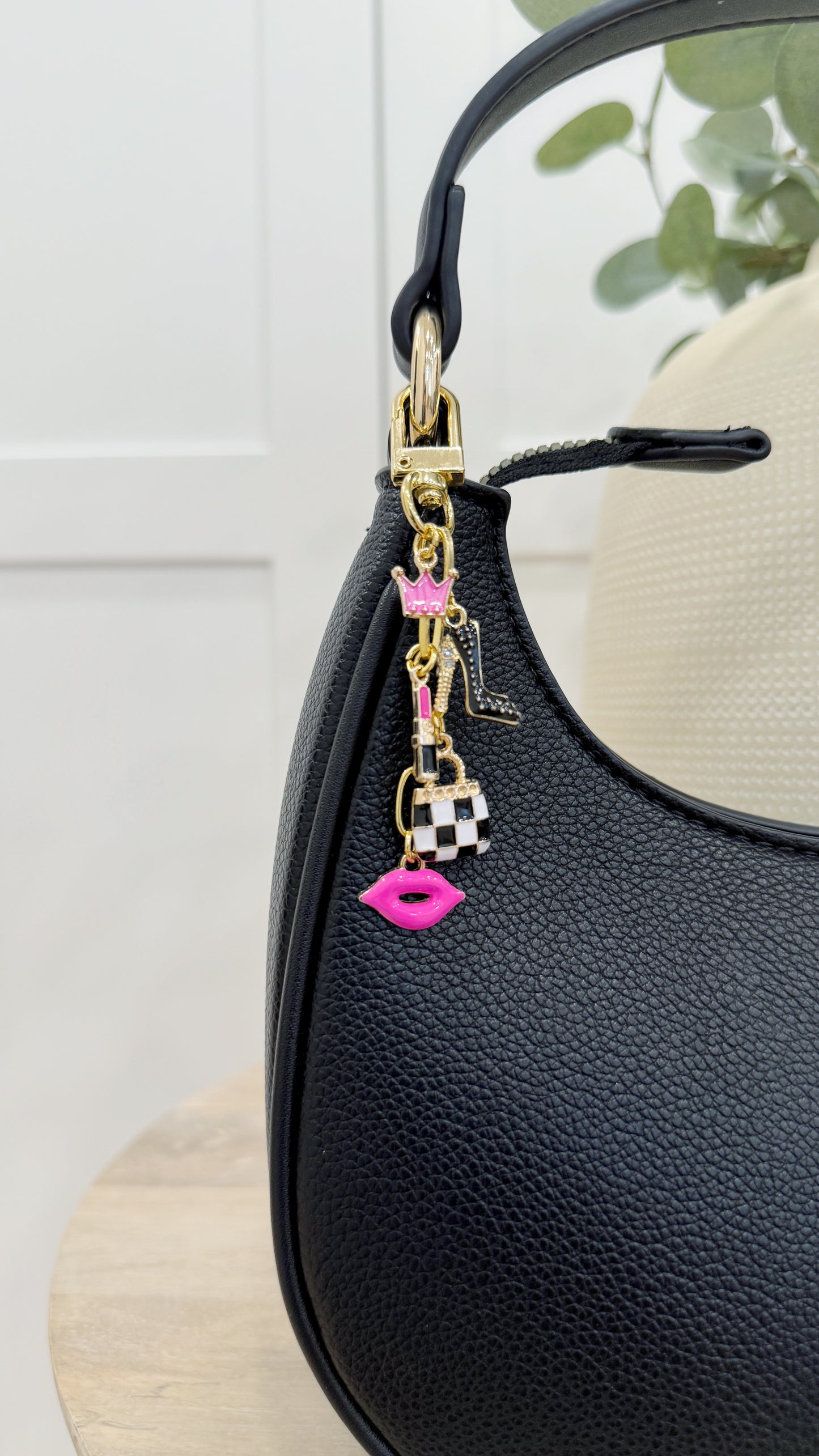 Pretty In Pink Purse Charm and Keychain