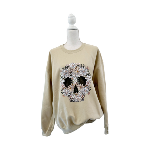 Floral Skull Crewneck