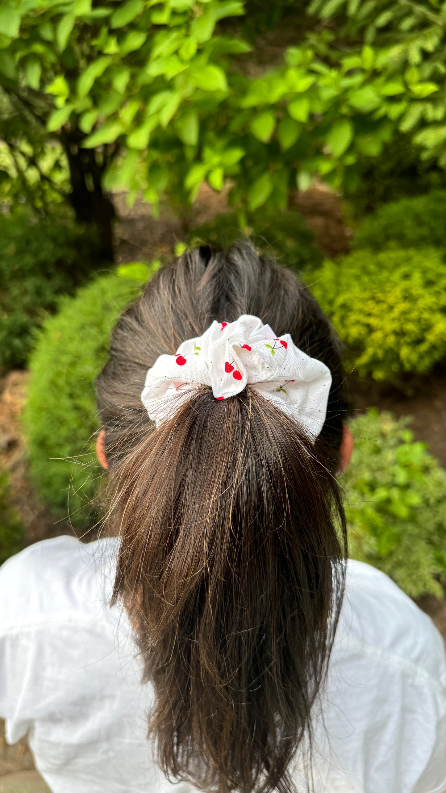 Red Cherry Scrunchie