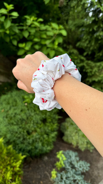 Red Cherry Scrunchie