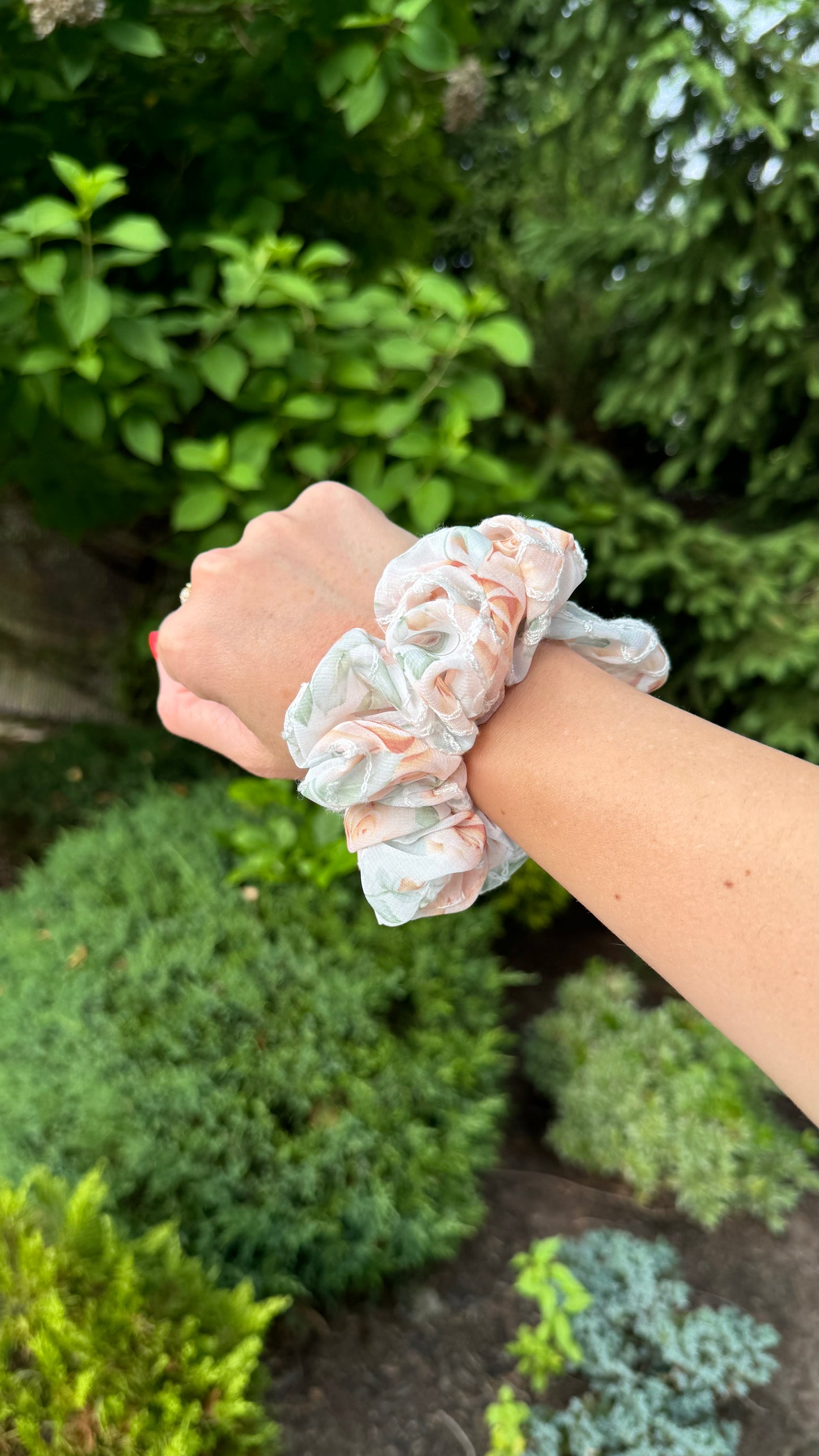 Vintage Rose Scrunchie