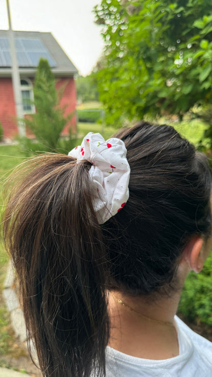 Red Cherry Scrunchie