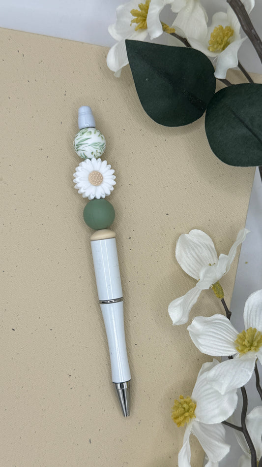 Daisy Greenery Pen