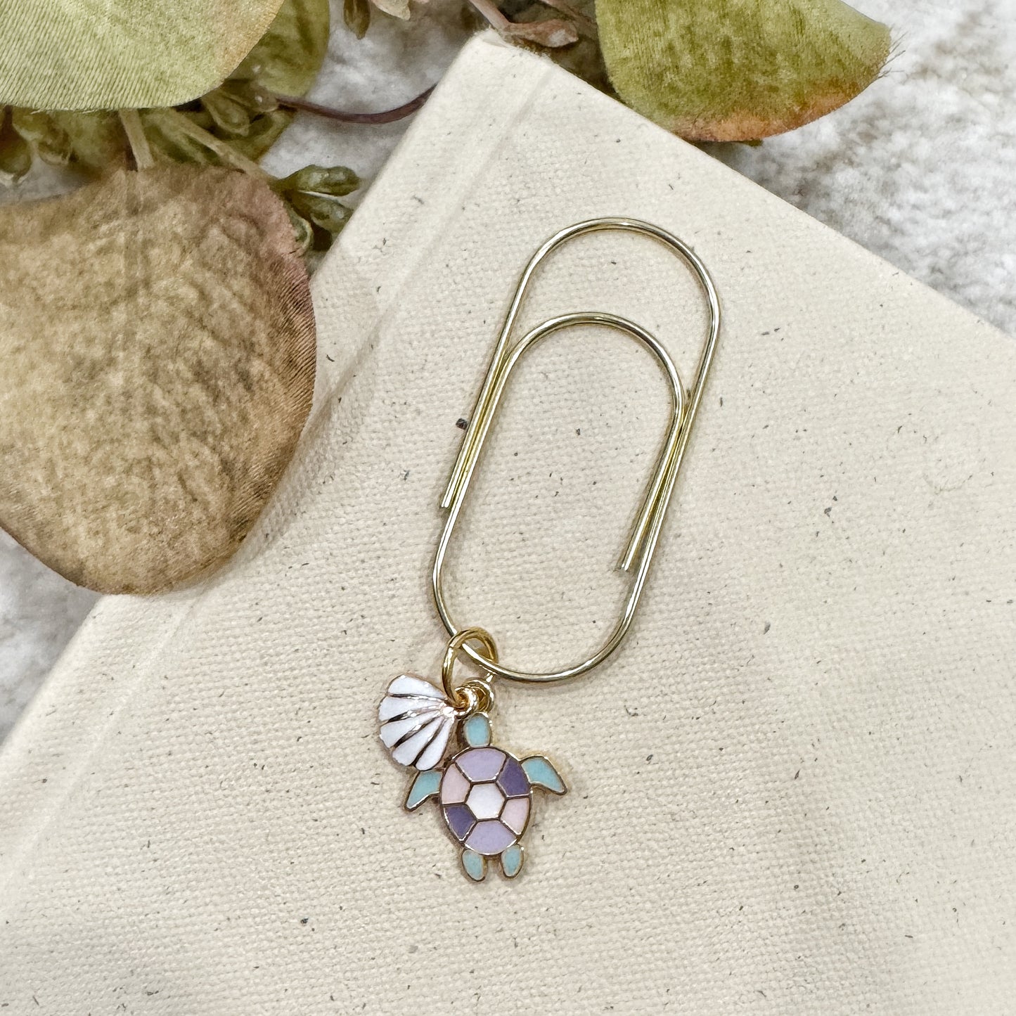 Sea Turtle Charmed Bookmark