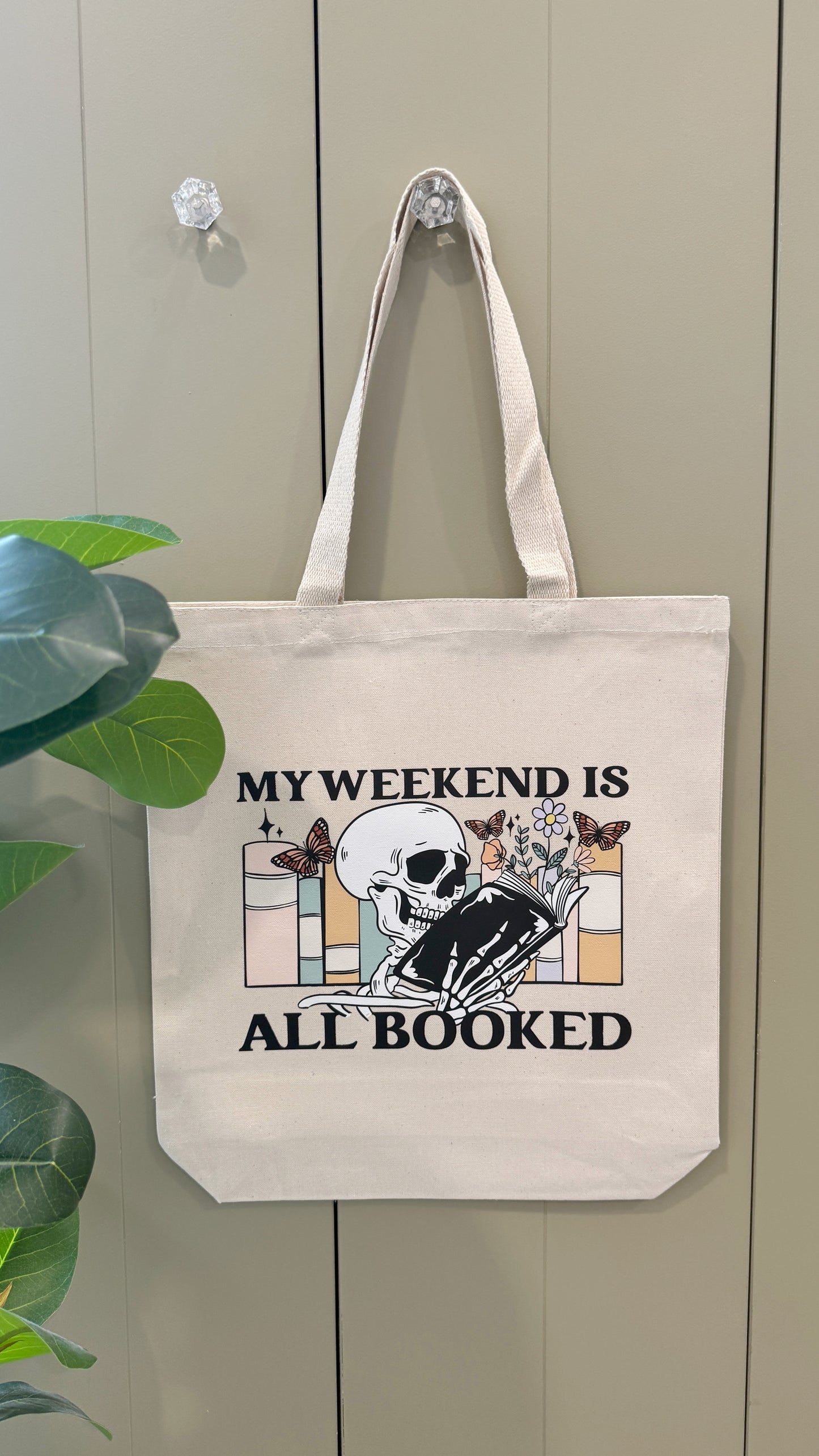 Juniper "My Weekend is All Booked" Tote Bag