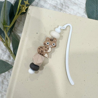 The Cat Beaded Bookmark