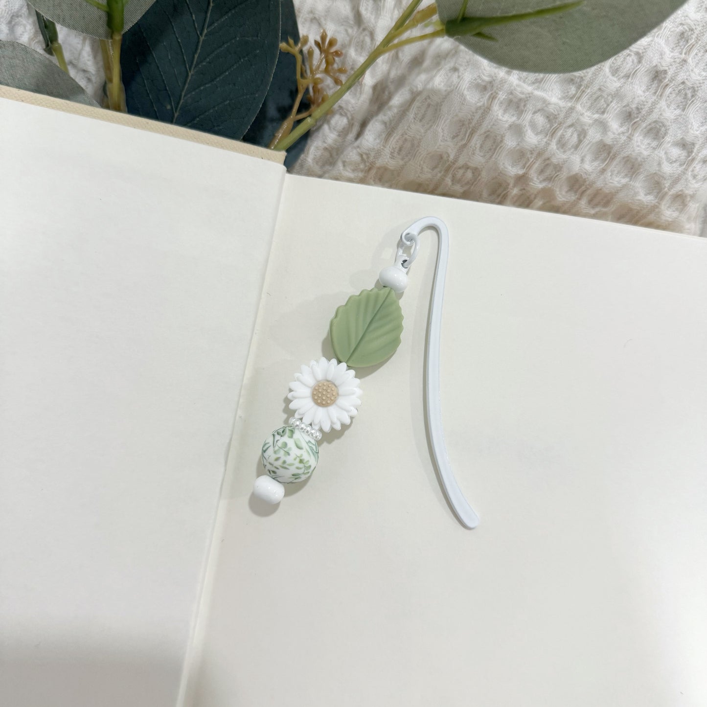 The Paisley Flower Beaded Bookmark