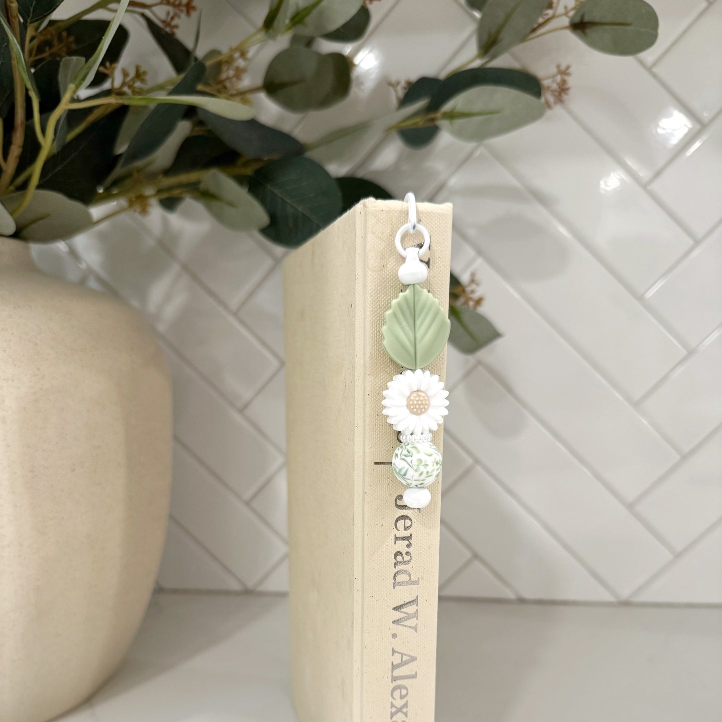 The Paisley Flower Beaded Bookmark