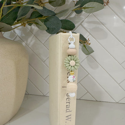 The Billie Flower Beaded Bookmark