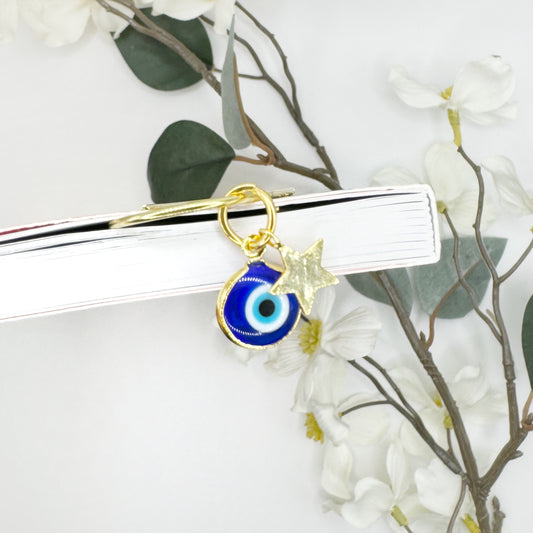 Blue Evil Eye With Star Charmed Bookmark